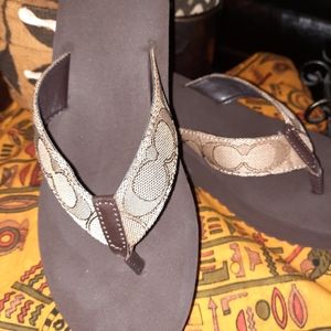 COACH thong flip flops